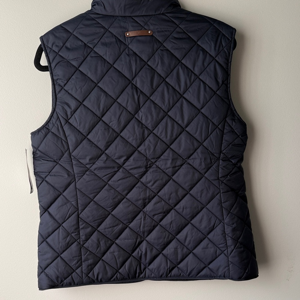 NWT Lauren Ralph Lauren  Quilted Puffer vest black label size medium M - Picture 4 of 5